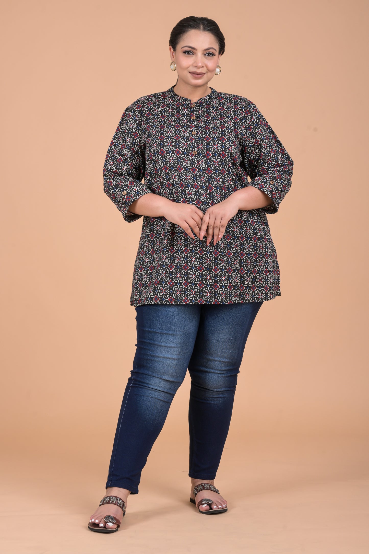 Women Top Kurta ( Black )