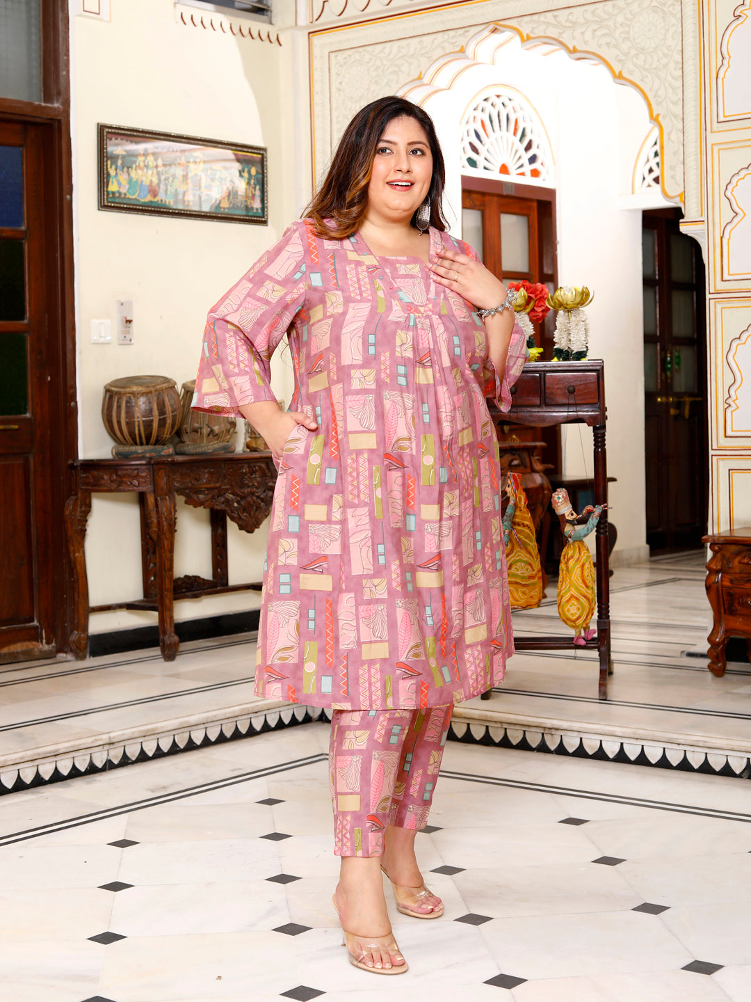 Pink Kurta Set