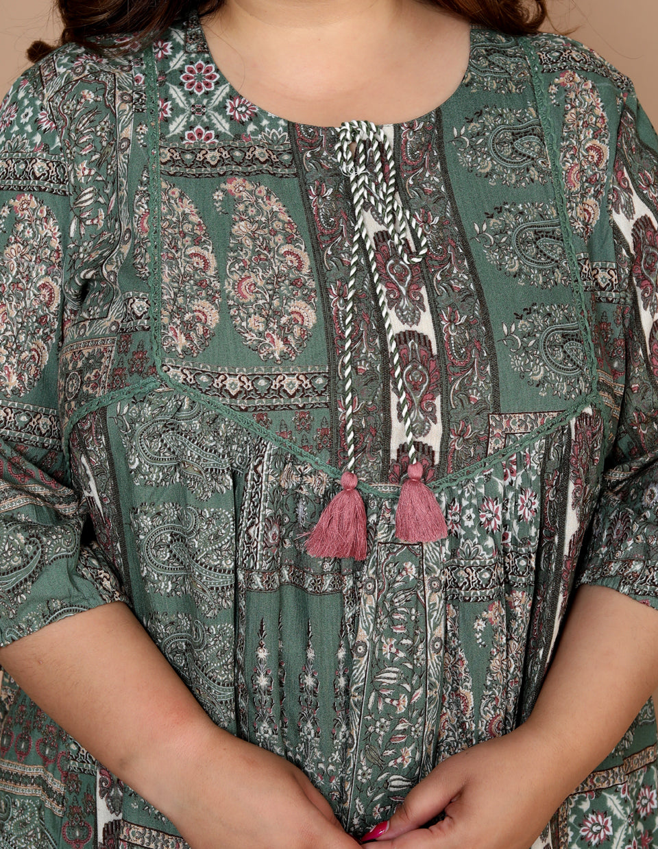 Plus Size Women Top ( Green )