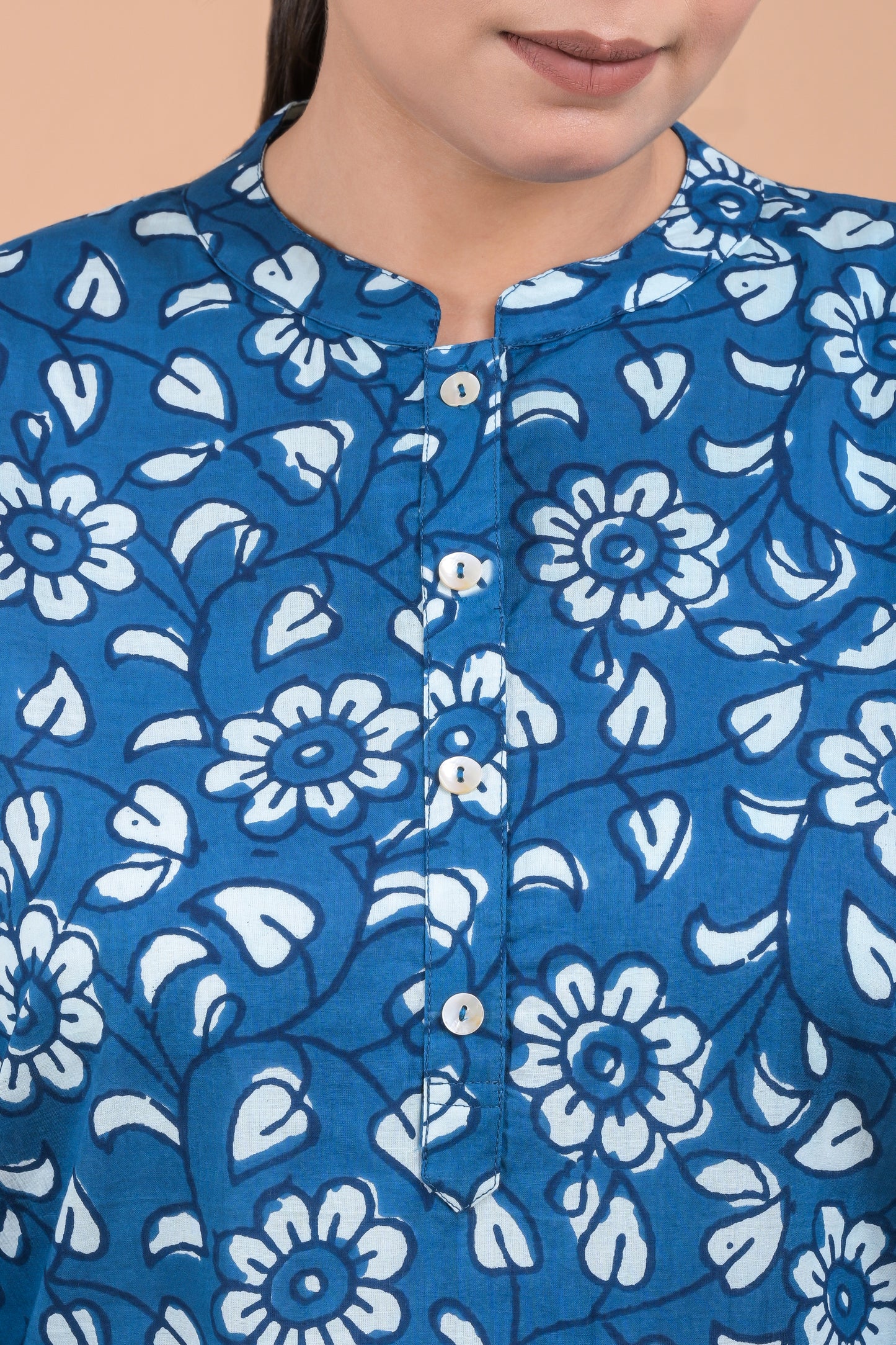 Plus Size Indigo Kurta