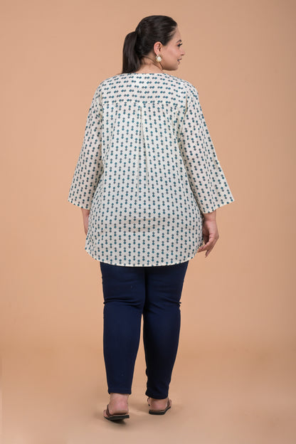 Women Plus Size Printed Kurta set