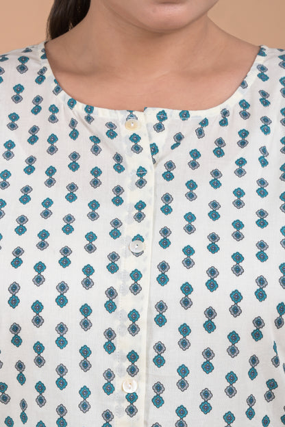 Women Plus Size Printed Kurta set